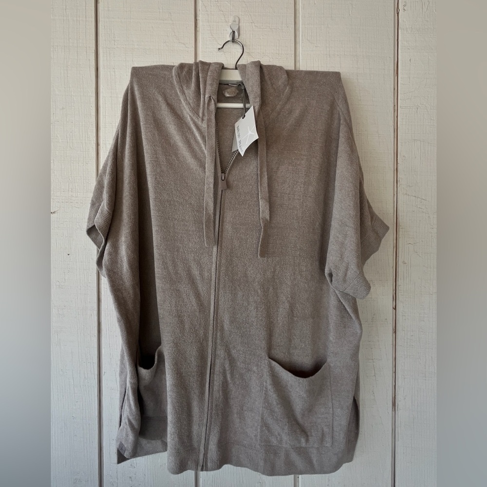 Barefoot Dreams CozyChic Ultra Lite Shortsleeve Zip Up